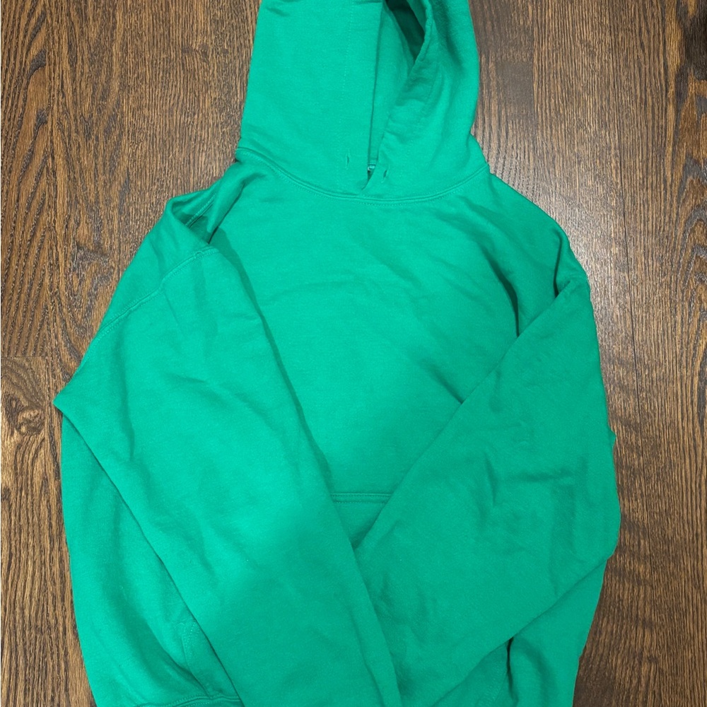 Green Hoodie with butterfly design